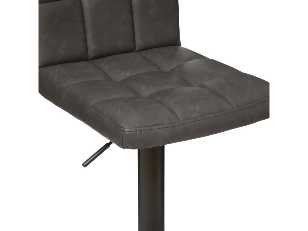 Adjustable bar stool/chair, vintage grey design.