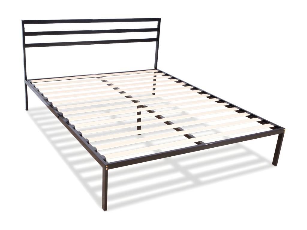 Homzora - Metal bed base with headboard QUIETUDE 140x190 cm - Delivered in Homzora