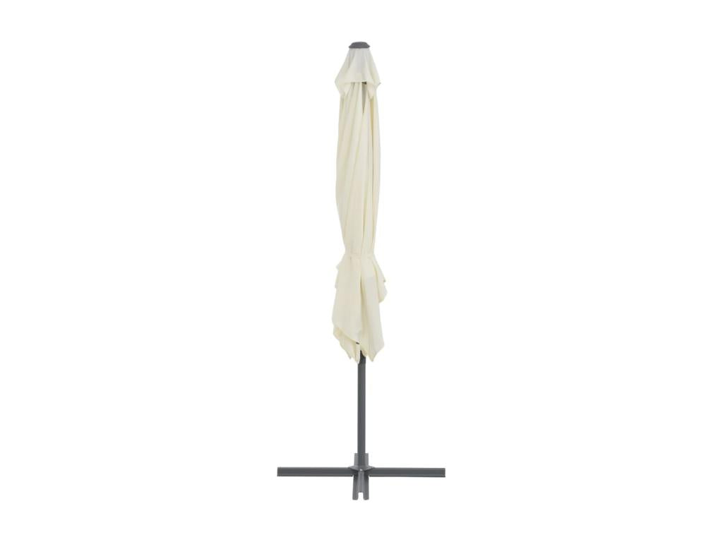 Cantilever parasol with steel pole, 250x250 cm, Sand