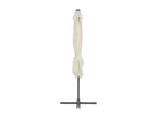 Cantilever parasol with steel pole, 250x250 cm, Sand