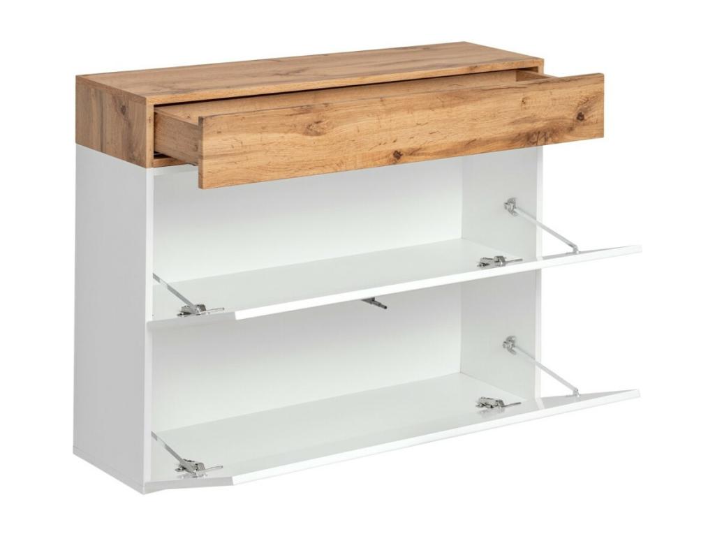 Entryway furniture - Homzora 5 - Oak and white finish
