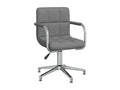 Light Grey Fabric Swivel Office Chair