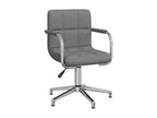 Light Grey Fabric Swivel Office Chair