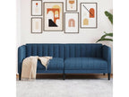 Blue fabric 2-seater sofa
