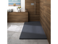 Homzora 120x80 Kinerock evo biolex rectangular shower tray, anthracite grey