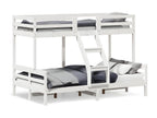 Bunk bed 80x200/120x200 cm white solid pine wood
