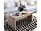 Modular coffee table in natural color - Length 102 x Depth 50 x Height 43 cm