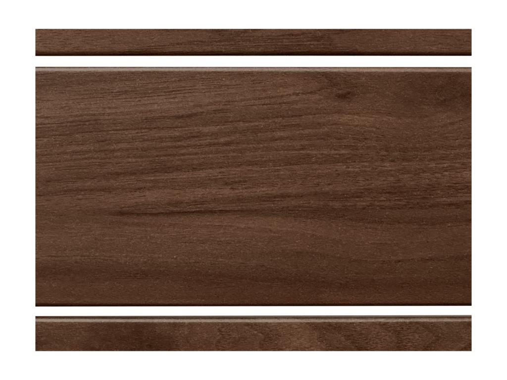 Homzora Recycled MDF Wood Headboard, Pallet Style, Horizontal, 95x46cm, for 90cm Beds - Walnut Wood