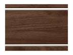 Homzora Recycled MDF Wood Headboard, Pallet Style, Horizontal, 95x46cm, for 90cm Beds - Walnut Wood