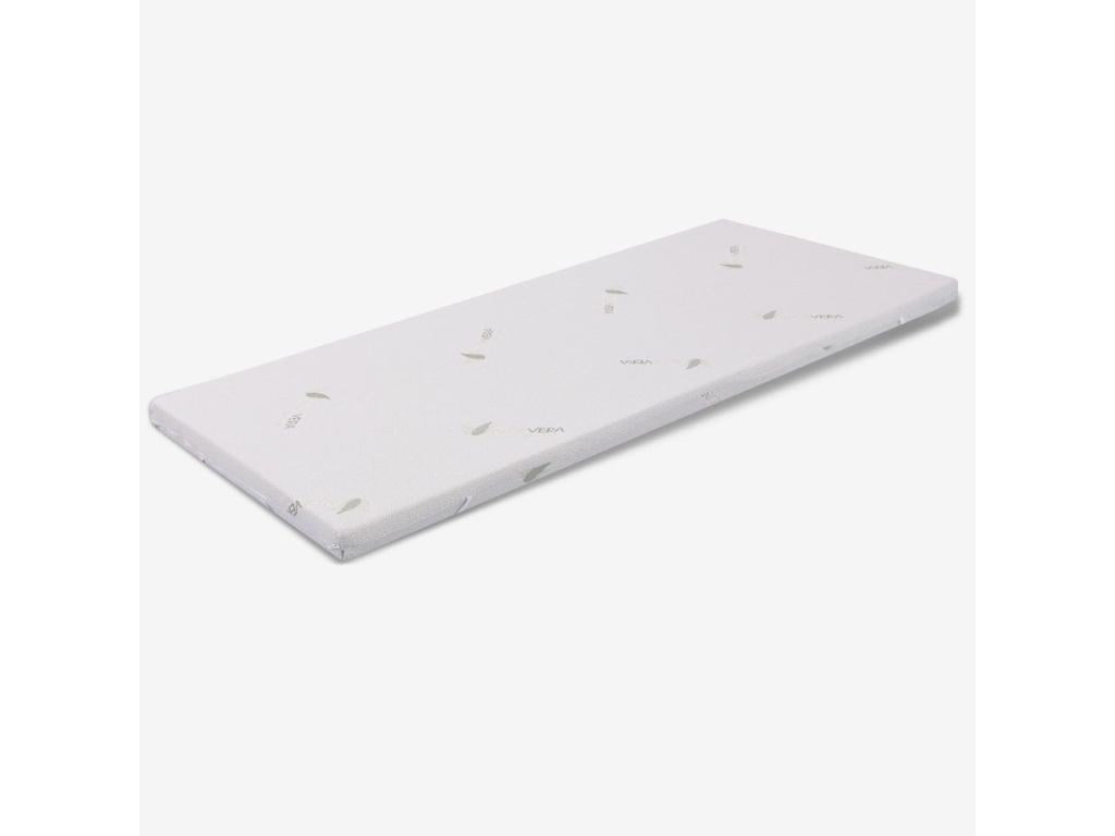80x190 cm mattress topper, 10 cm high, in Homzora fabric with removable cover - Topper H10
