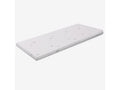 80x190 cm mattress topper, 10 cm high, in Homzora fabric with removable cover - Topper H10