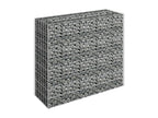 Raised gabion bed, galvanized steel, 90x30x90 cm