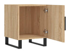 Homzora 2-piece bedside tables, oak finish, 40x40x50 cm, engineered wood