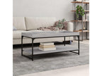 Homzora grey coffee table 100x49x45 engineered wood