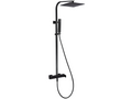 Homzora black shower column with mechanical mixer tap - Homzora