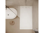 Homzora extra-flat 90x160 cm shower tray in Homzora white slate finish