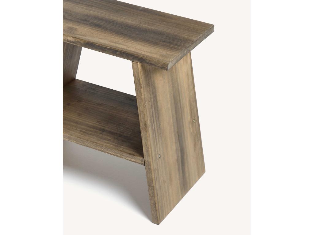 Homzora brown wooden coffee table