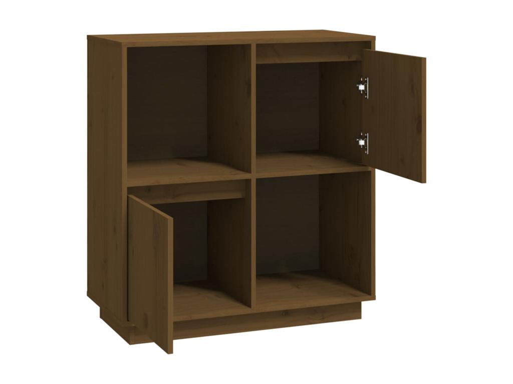 Honey Brown Sideboard 74x35x80 cm Solid Pine Wood