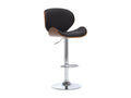 Black Faux Leather Bar Stool 3
