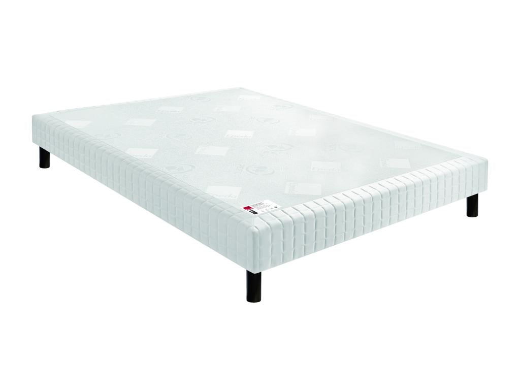 Homzora firm comfort slatted bed base, ecru, 15 cm thick, NATURAL, 140x200