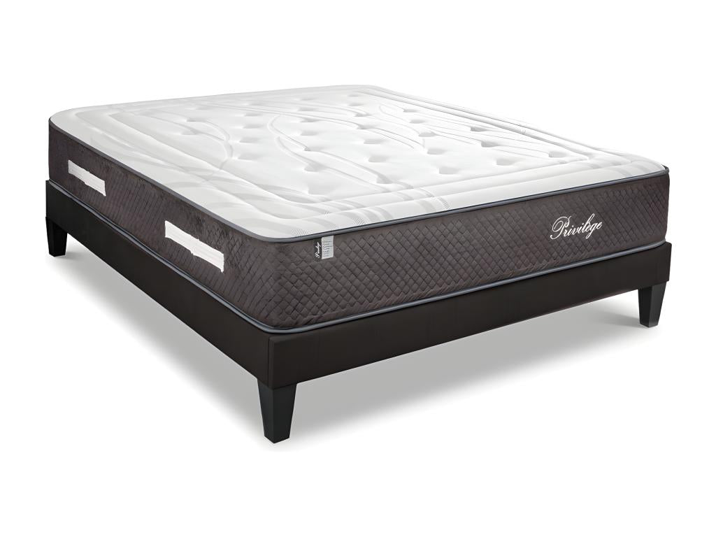 Homzora BEDDING - Homzora 140x200 cm Pack - Pocket Spring Mattress, Wooden Slatted Base, Bed Bug Protector