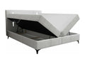 Homzora 147 Continental Double Bed, Grey, 200x200cm, Upholstery 205x207cm
