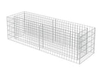 Raised gabion bed, galvanized steel, 180x50x50 cm