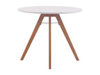 Dining table - round 60cm - Wood - White - Homzora