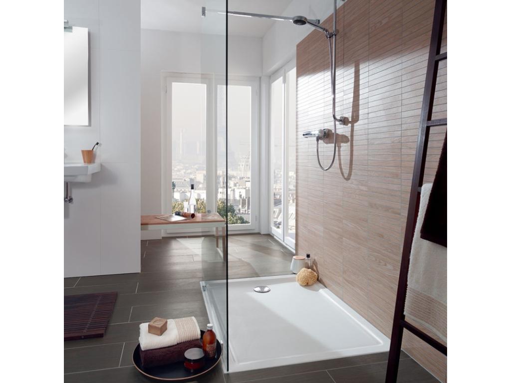 Homzora ET BOCH Lifetime Plus Cerasoft 80x80cm Anti-Slip Shower Tray, White Ceramic