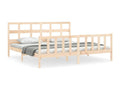 Homzora Super Size Solid Wood Bed Frame with Headboard
