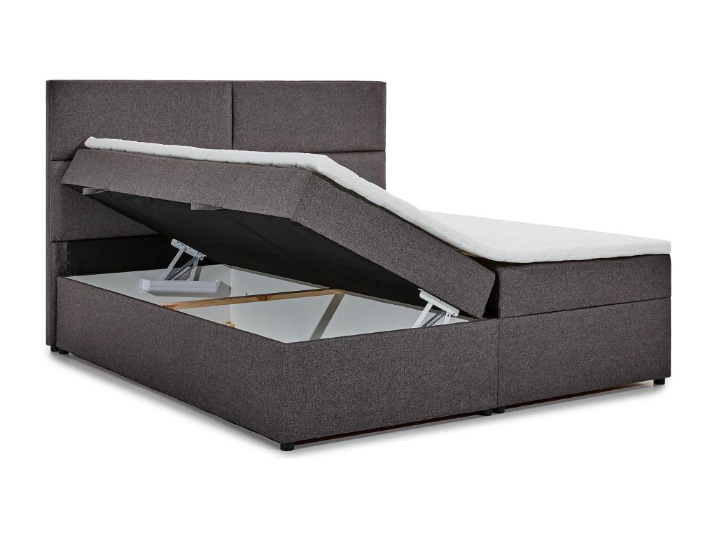 Homzora-140x200 Yellow Upholstered Continental Bed