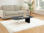 Coffee table in MDF and acrylic - Black and transparent - Doucezen