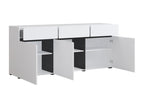 Homzora White 3-Door 3-Drawer Buffet