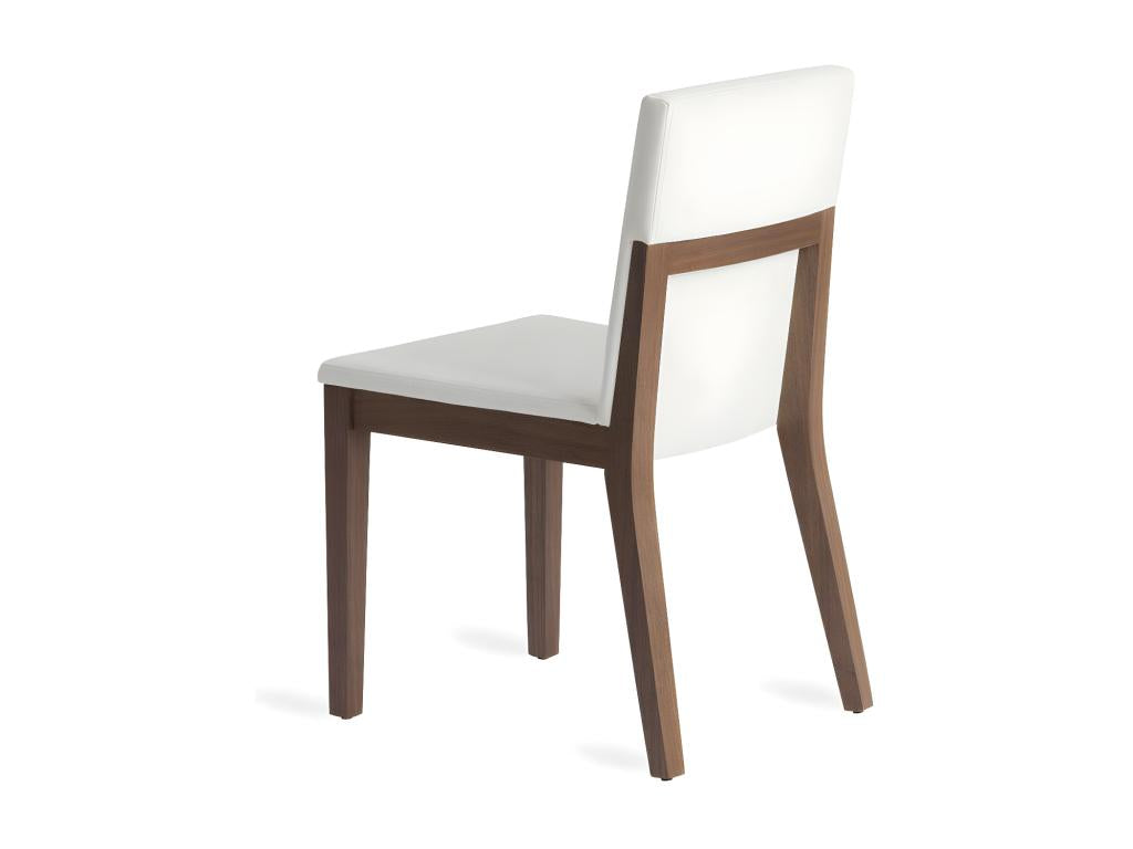 Homzora walnut wood and fabric chair - Set of 2 - Homzora color 67