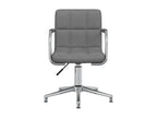 Light Grey Fabric Swivel Office Chair