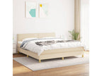 Doucezen bed base with cream mattress, 180x200 cm, fabric