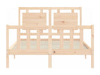 Bed frame with headboard 120x200 solid wood