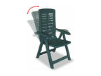 11-Piece Outdoor Dining Set, Green Plastic