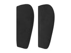 Headboard with wings, Black, 83x23x78/88 cm, Velvet