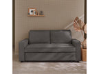 3-seater convertible sofa in grey corduroy - bench - bed - sofa