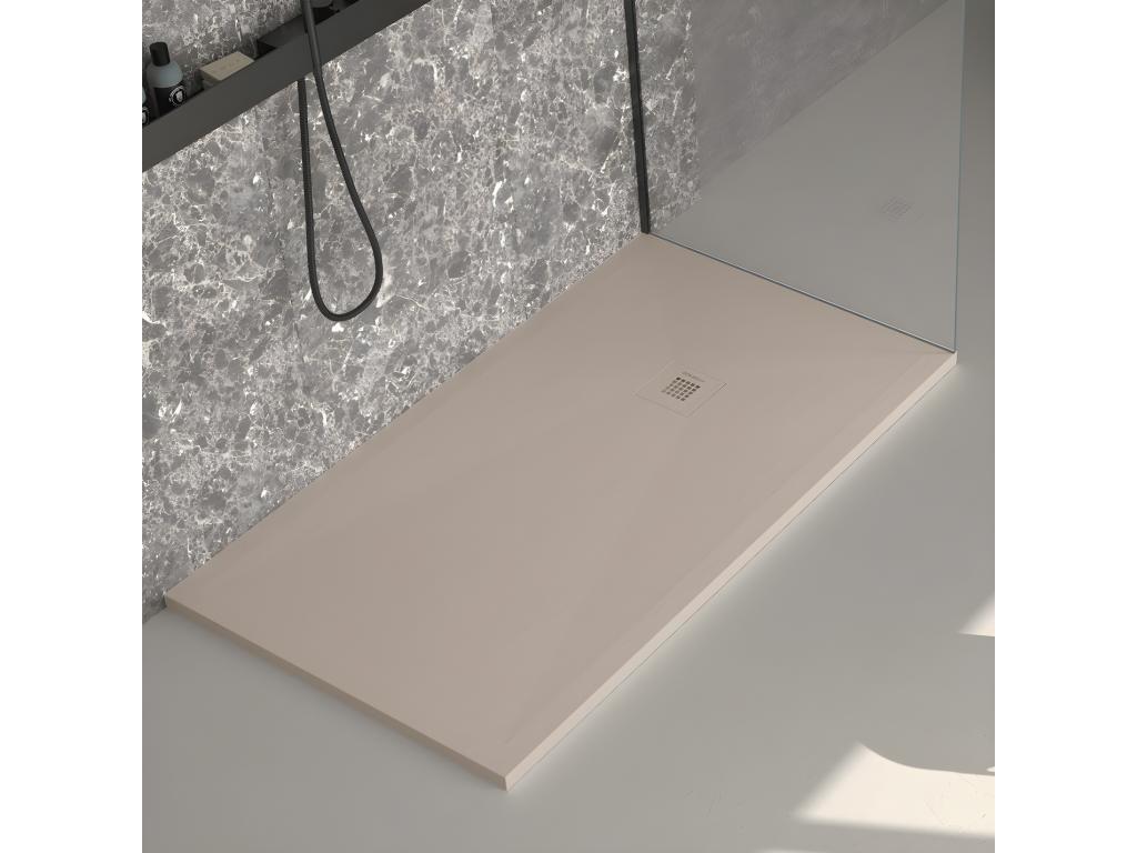Homzora Plus slate sand shower tray with colored grid - 170x80 cm