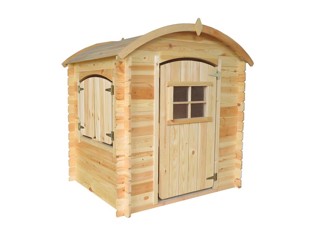 Outdoor children's playhouse 1.1m² - WITH floor - 146x112xH145cm - Homzora M516