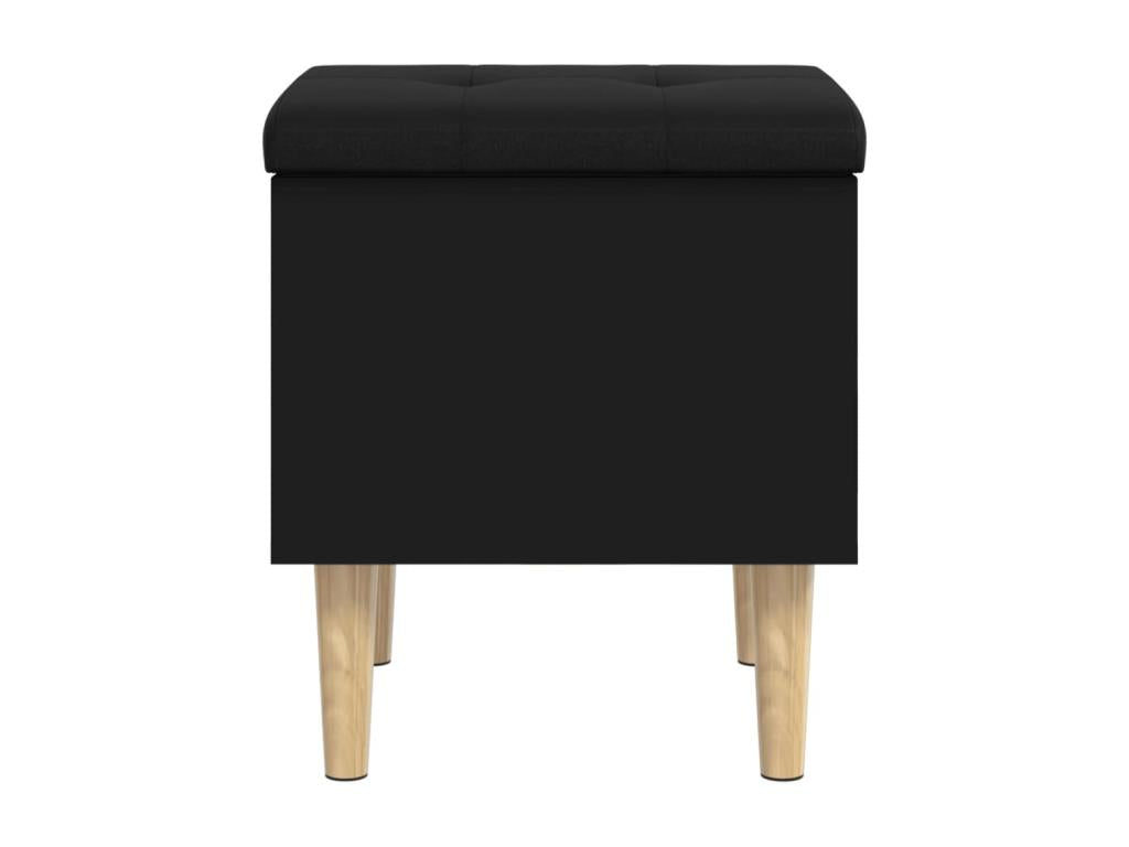 Black storage bench 42x42x46 engineered wood