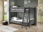 Homzora BB005 Bunk Beds 90x200 cm Graphite