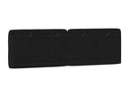 Black velvet headboard cushion, 160 cm