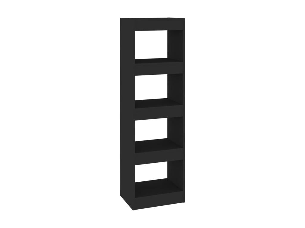Black bookcase/room divider 40x30x135 cm