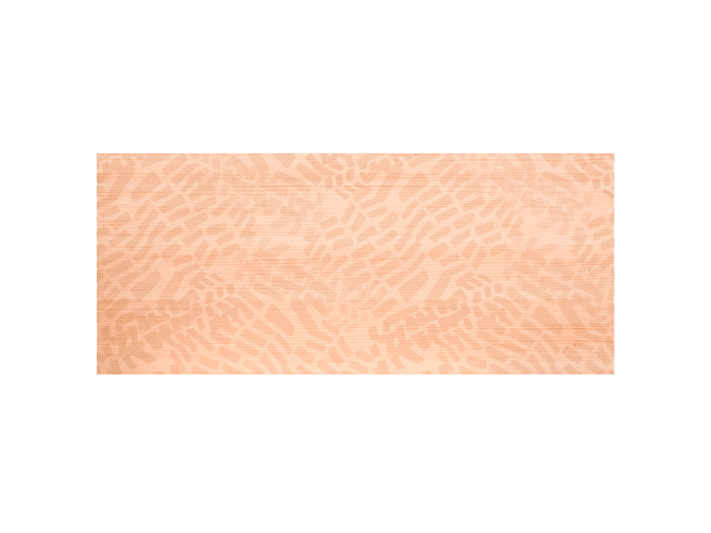 Natural pine wood headboard with print, 160x80cm - Homzora