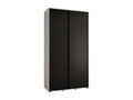 Homzora 1 Sliding Door Wardrobe 235.2/140/45 2 Doors White/Black/Black