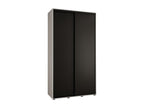 Homzora 1 Sliding Door Wardrobe 235.2/140/45 2 Doors White/Black/Black
