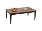 Homzora-M55 coffee table, side table, coffee table in solid HDF melamine laminate, 46x120x70cm, sheesh wood look